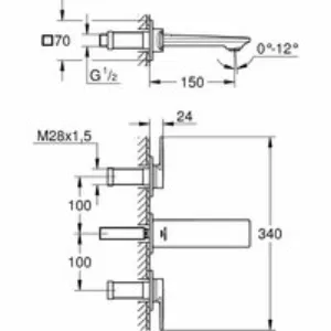 Внешняя часть смесителя для раковины GROHE Allure скрытого монтажа, на 3 отверстия, S-Size, холодный рассвет матовый (20189GN2) Внешняя часть смесителя для раковины GROHE Allure скрытого монтажа, на 3 отверстия, S-Size, холодный рассвет матовый (20189GN2)