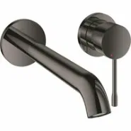 Внешняя часть смесителя для раковины GROHE Essence скрытого монтажа, на 2 отверстия, L-Size, темный графит глянец (29193A01)