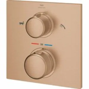 Внешняя часть термостата для ванны GROHE Allure скрытого монтажа на 2 потребителя, квадратная, теплый закат матовый (19446DL2) Внешняя часть термостата для ванны GROHE Allure скрытого монтажа на 2 потребителя, квадратная, теплый закат матовый (19446DL2)