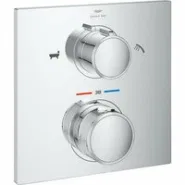 Внешняя часть термостата для ванны GROHE Allure скрытого монтажа на 2 потребителя, квадратная, хром (19446002)