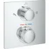 Внешняя часть термостата для душа GROHE Allure скрытого монтажа на 2 потребителя, квадратная, хром (29181002) Внешняя часть термостата для душа GROHE Allure скрытого монтажа на 2 потребителя, квадратная, хром (29181002)