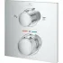 Внешняя часть термостата для душа GROHE Allure скрытого монтажа на 2 потребителя, квадратная, хром (29181002) Внешняя часть термостата для душа GROHE Allure скрытого монтажа на 2 потребителя, квадратная, хром (29181002)