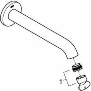 Излив для ванны GROHE Essence, никель матовый (13449EN1) Излив для ванны GROHE Essence, никель матовый (13449EN1)