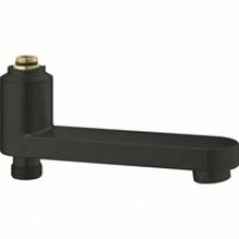 Излив для смесителей GROHE поворотный со встроенным переключателем ванна/душ, матовый черный (134502430)