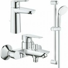 Готовый комплект для ванной комнаты GROHE BauEdge, хром (1000180)
