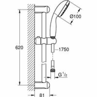 Готовый комплект для ванной комнаты GROHE BauEdge, хром (1000180) Готовый комплект для ванной комнаты GROHE BauEdge, хром (1000180)