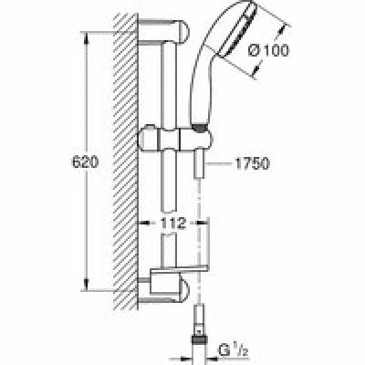 Готовый комплект для ванной комнаты GROHE Eurosmart Cosmopolitan, хром (1000179) Готовый комплект для ванной комнаты GROHE Eurosmart Cosmopolitan, хром (1000179)