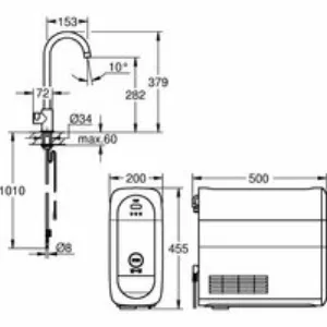 Кран для кухонной мойки GROHE Blue Home Mono с системой фильтрации, охлаждения и газирования воды, Wi-Fi, хром (31498001) Кран для кухонной мойки GROHE Blue Home Mono с системой фильтрации, охлаждения и газирования воды, Wi-Fi, хром (31498001)