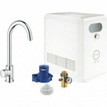 Кран для кухонной мойки GROHE Blue Professional Mono с функцией фильтрации, с системой охлаждения и газирования воды, Wi-Fi, хром (31302002)