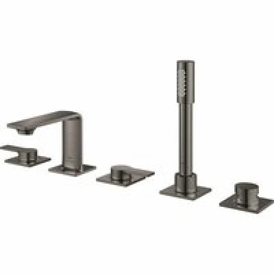 Смеситель для ванны GROHE Allure двухвентильный, на 5 отверстий, на край ванны, темный графит глянец (25221A01) Смеситель для ванны GROHE Allure двухвентильный, на 5 отверстий, на край ванны, темный графит глянец (25221A01)