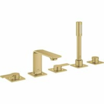 Смеситель для ванны GROHE Allure двухвентильный, на 5 отверстий, на край ванны, холодный рассвет матовый (25221GN1)