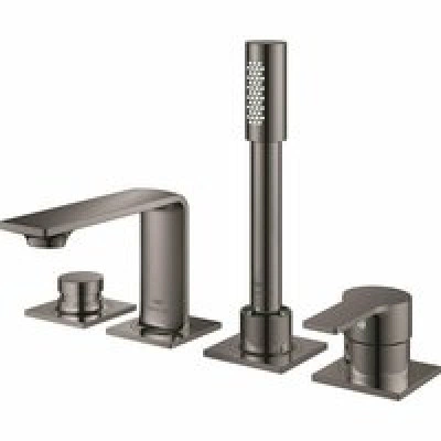 Смеситель для ванны GROHE Allure на 4 отверстия, на край ванны, темный графит глянец (19316A01) Смеситель для ванны GROHE Allure на 4 отверстия, на край ванны, темный графит глянец (19316A01)