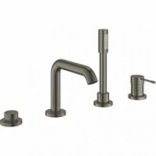Смеситель для ванны GROHE Essence на 4 отверстия, темный графит матовый (25251AL1)