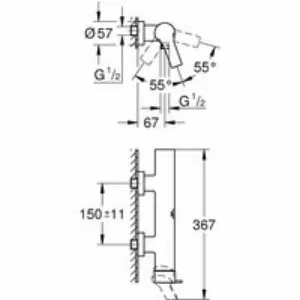 Смеситель для душа GROHE Allure, теплый закат матовый (32846DL1) Смеситель для душа GROHE Allure, теплый закат матовый (32846DL1)