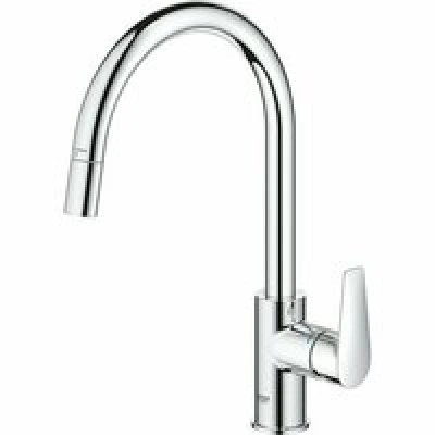 Смеситель для кухни GROHE BauEdge с вытяжным изливом, хром (30536000) Смеситель для кухни GROHE BauEdge с вытяжным изливом, хром (30536000)