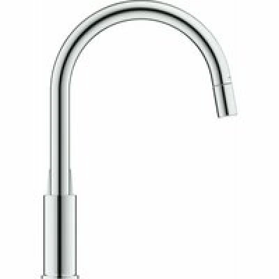 Смеситель для кухни GROHE BauLoop с вытяжным изливом, хром (30543000) Смеситель для кухни GROHE BauLoop с вытяжным изливом, хром (30543000)