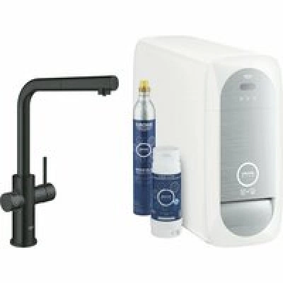 Смеситель для кухонной мойки GROHE Blue Home с системой фильтрации, охлаждения и газирования воды, Wi-Fi, черный бархат (31539KS0) Смеситель для кухонной мойки GROHE Blue Home с системой фильтрации, охлаждения и газирования воды, Wi-Fi, черный бархат (31539KS0)
