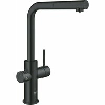 Смеситель для кухонной мойки GROHE Blue Home с системой фильтрации, охлаждения и газирования воды, Wi-Fi, черный бархат (31539KS0) Смеситель для кухонной мойки GROHE Blue Home с системой фильтрации, охлаждения и газирования воды, Wi-Fi, черный бархат (31539KS0)