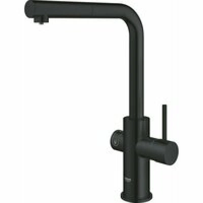 Смеситель для кухонной мойки GROHE Blue Home с системой фильтрации, охлаждения и газирования воды, Wi-Fi, черный бархат (31539KS0) Смеситель для кухонной мойки GROHE Blue Home с системой фильтрации, охлаждения и газирования воды, Wi-Fi, черный бархат (31539KS0)