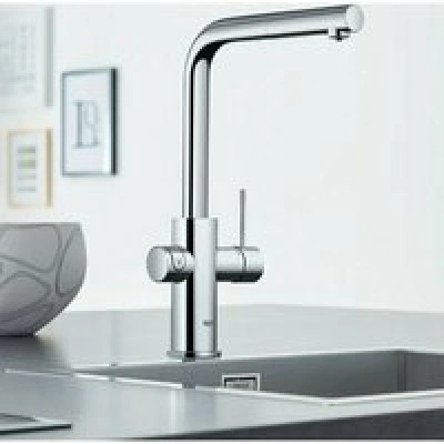 Смеситель для кухни GROHE Blue Professional с вытяжным изливом, функцией фильтрации, системой охлаждения и газирования воды, Wi-Fi, хром (313 Смеситель для кухни GROHE Blue Professional с вытяжным изливом, функцией фильтрации, системой охлаждения и газирования воды, Wi-Fi, хром (313