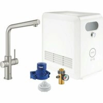 Смеситель для кухни GROHE Blue Professional с функцией фильтрации, с системой охлаждения и газирования воды, Wi-Fi, суперсталь (31347DC3) Смеситель для кухни GROHE Blue Professional с функцией фильтрации, с системой охлаждения и газирования воды, Wi-Fi, суперсталь (31347DC3)