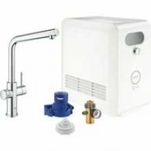 Смеситель для кухни GROHE Blue Professional с функцией фильтрации, с системой охлаждения и газирования воды, Wi-Fi, хром (31347003)
