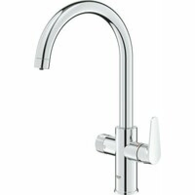 Смеситель для кухонной мойки GROHE Blue Pure BauCurve с функцией фильтрации, без фильтра в комплекте, хром (30580000) Смеситель для кухонной мойки GROHE Blue Pure BauCurve с функцией фильтрации, без фильтра в комплекте, хром (30580000)