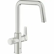 Смеситель для кухонной мойки GROHE Blue Pure Eurosmart с функцией фильтрации, без фильтра в комплекте, суперсталь (30583DC0)