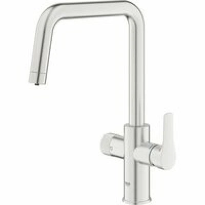 Смеситель для кухонной мойки GROHE Blue Pure Eurosmart с функцией фильтрации, без фильтра в комплекте, суперсталь (30583DC0) Смеситель для кухонной мойки GROHE Blue Pure Eurosmart с функцией фильтрации, без фильтра в комплекте, суперсталь (30583DC0)