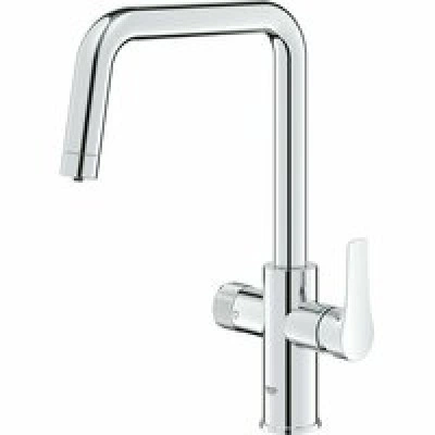 Смеситель для кухонной мойки GROHE Blue Pure Eurosmart с функцией фильтрации, без фильтра в комплекте, хром (30583000) Смеситель для кухонной мойки GROHE Blue Pure Eurosmart с функцией фильтрации, без фильтра в комплекте, хром (30583000)