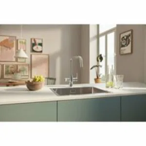 Смеситель для кухонной мойки GROHE Blue Pure Eurosmart с функцией фильтрации, без фильтра в комплекте, хром (30583000) Смеситель для кухонной мойки GROHE Blue Pure Eurosmart с функцией фильтрации, без фильтра в комплекте, хром (30583000)