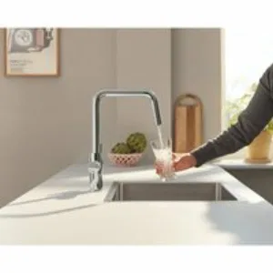 Смеситель для кухонной мойки GROHE Blue Pure Eurosmart с функцией фильтрации, с фильтром обратного осмоса с минерализацией в комплекте, хром (30587000) Смеситель для кухонной мойки GROHE Blue Pure Eurosmart с функцией фильтрации, с фильтром обратного осмоса с минерализацией в комплекте, хром (30587000)