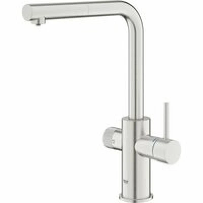 Смеситель для кухни GROHE Blue Pure Minta c вытяжным изливом и фильтрацией, суперсталь (30590DC0) Смеситель для кухни GROHE Blue Pure Minta c вытяжным изливом и фильтрацией, суперсталь (30590DC0)
