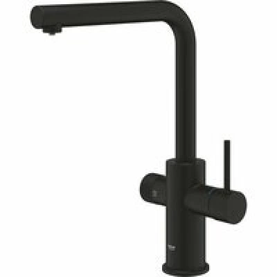 Смеситель для кухонной мойки GROHE Blue Pure Minta c вытяжным изливом, функцией фильтрации, без фильтра в комплекте, фантомный черный (30590KF0) Смеситель для кухонной мойки GROHE Blue Pure Minta c вытяжным изливом, функцией фильтрации, без фильтра в комплекте, фантомный черный (30590KF0)