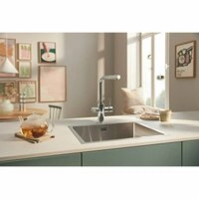 Смеситель для кухонной мойки GROHE Blue Pure Minta c вытяжным изливом, функцией фильтрации, с фильтром в комплекте, хром (30591000) Смеситель для кухонной мойки GROHE Blue Pure Minta c вытяжным изливом, функцией фильтрации, с фильтром в комплекте, хром (30591000)