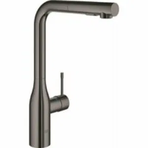 Смеситель для кухни GROHE Essence с вытяжным изливом 2jet, темный графит глянцевый (30504A00) Смеситель для кухни GROHE Essence с вытяжным изливом 2jet, темный графит глянцевый (30504A00)