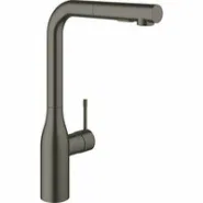 Смеситель для кухни GROHE Essence с вытяжным изливом 2jet, темный графит матовый (30504AL0)