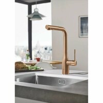 Смеситель для кухни GROHE Essence с вытяжным изливом 2jet, теплый закат матовый (30504DL0) Смеситель для кухни GROHE Essence с вытяжным изливом 2jet, теплый закат матовый (30504DL0)