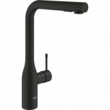 Смеситель для кухни GROHE Essence с вытяжным изливом 2jet, фантомный черный (30504KF0)