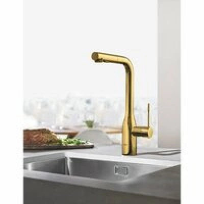 Смеситель для кухни GROHE Essence с вытяжным изливом 2jet, холодный рассвет глянец (30504GL0) Смеситель для кухни GROHE Essence с вытяжным изливом 2jet, холодный рассвет глянец (30504GL0)