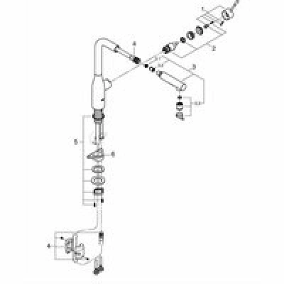 Смеситель для кухни GROHE Essence с вытяжным изливом 2jet, холодный рассвет глянец (30504GL0) Смеситель для кухни GROHE Essence с вытяжным изливом 2jet, холодный рассвет глянец (30504GL0)
