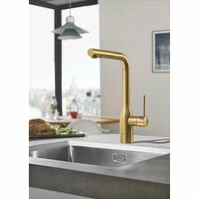 Смеситель для кухни GROHE Essence с вытяжным изливом 2jet, холодный рассвет матовый (30504GN0) Смеситель для кухни GROHE Essence с вытяжным изливом 2jet, холодный рассвет матовый (30504GN0)