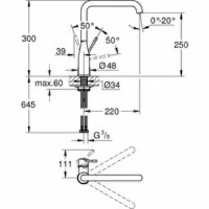 Смеситель для кухни GROHE Essence, хром (30505000) Смеситель для кухни GROHE Essence, хром (30505000)