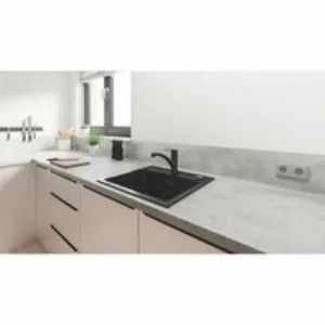 Смеситель для кухни GROHE Start c низким поворотным изливом, матовый черный (324412432) Смеситель для кухни GROHE Start c низким поворотным изливом, матовый черный (324412432)