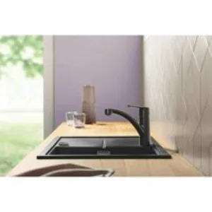 Смеситель для кухни GROHE Start c низким поворотным изливом, матовый черный (324412432) Смеситель для кухни GROHE Start c низким поворотным изливом, матовый черный (324412432)