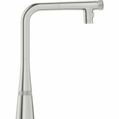 Смеситель для кухни GROHE Zedra SmartControl с вытяжным изливом 2jet, суперсталь (31886DC0) Смеситель для кухни GROHE Zedra SmartControl с вытяжным изливом 2jet, суперсталь (31886DC0)
