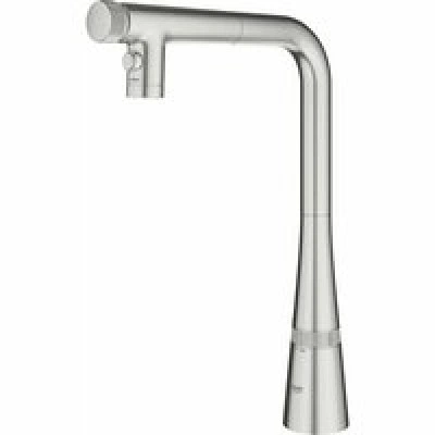 Смеситель для кухни GROHE Zedra SmartControl с вытяжным изливом 2jet, суперсталь (31886DC0) Смеситель для кухни GROHE Zedra SmartControl с вытяжным изливом 2jet, суперсталь (31886DC0)
