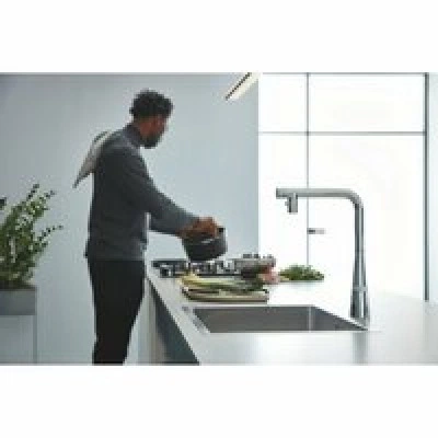 Смеситель для кухни GROHE Zedra SmartControl с вытяжным изливом 2jet, хром (31886000) Смеситель для кухни GROHE Zedra SmartControl с вытяжным изливом 2jet, хром (31886000)