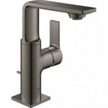 Смеситель для раковины GROHE Allure с донным клапаном, M-Size, темный графит глянец (32757A01)