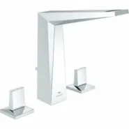 Смеситель для раковины GROHE Allure Brilliant на 3 отверстия, с донным клапаном, M-Size, хром (20627000)